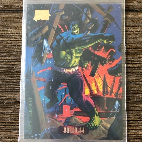 ’94 Marvel Masterpieces trading card: Hulk #50 - Picture 1 of 2